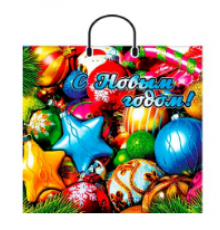 Пакет пластик ручка 36*38 90мкм НГ в ассортименте (уп100)